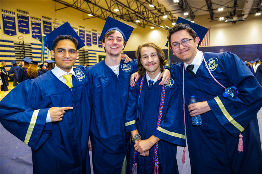 Students celebrate graduating